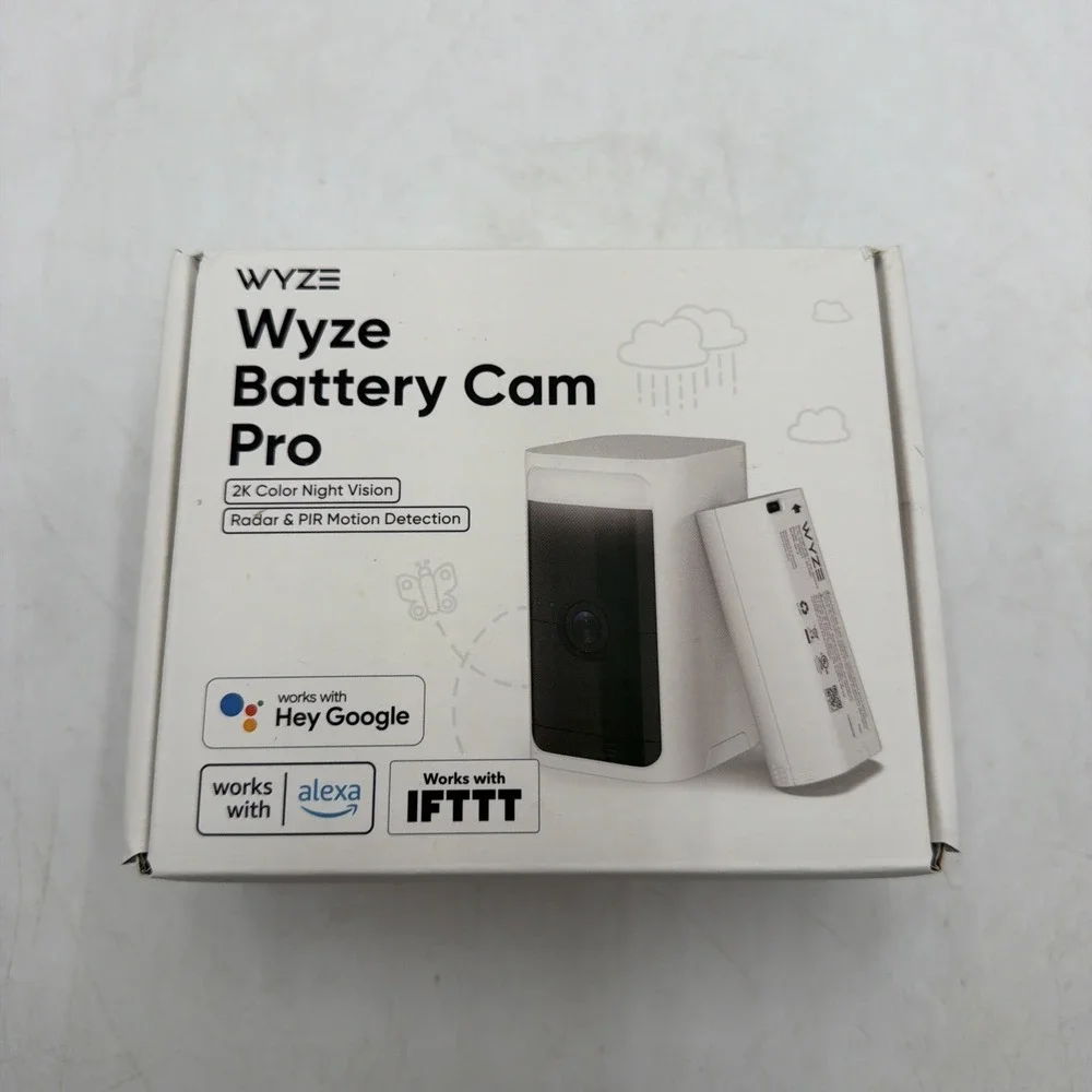 Wyze Battery Cam Pro 2k HDR Wireless Outdoor/Indoor Security Camera
